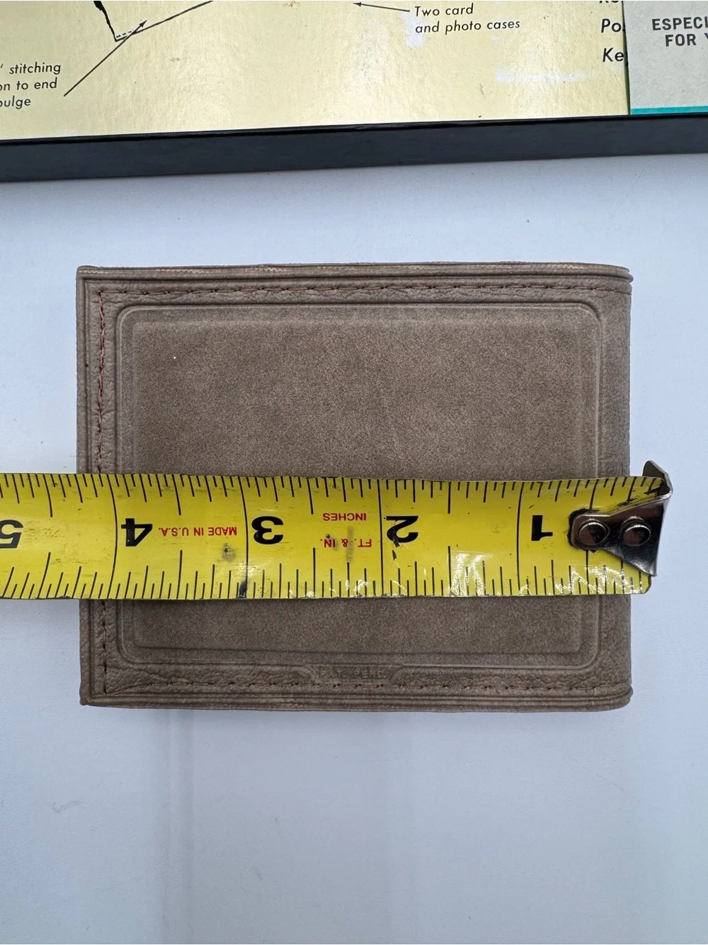 Vintage Rolfs Townsman Brown Leather Wallet NWT NOS In Box Pick Pocket Proof